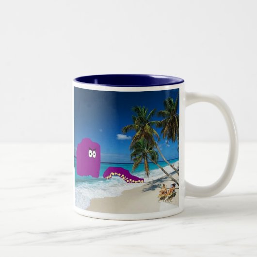 "Had die Calamari niet moeten hebben gehad..." Tweekleurige Koffiemok (Rechts)