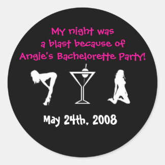 Had een ontploffing met de bruid ronde sticker