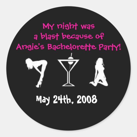 Had een ontploffing met de bruid ronde sticker (Voorkant)