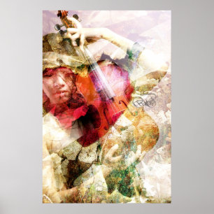 Had ik niet gedacht (Violin Art Poster) Poster