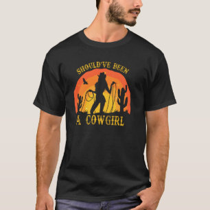 Had je een Cowgirl Westerne Cowgirl Rodeo Re T-shirt