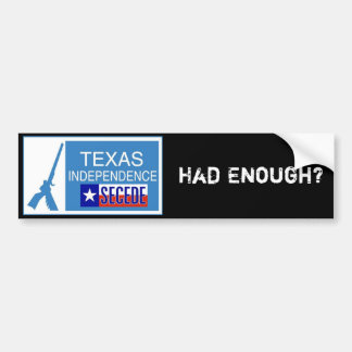 Had je genoeg? Secede. Bumpersticker