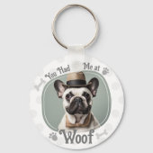 Had me bij Woof Pet Dog Foto Sleutelhanger (Voorkant)
