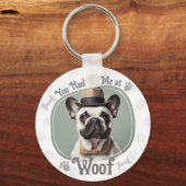 Had me bij Woof Pet Dog Foto Sleutelhanger (Voorkant)