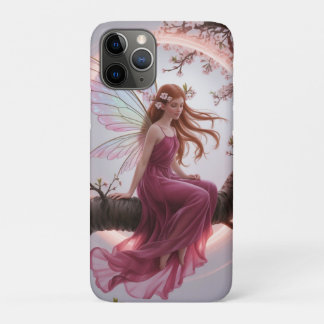 Hada mágica entre flores de cerezo – Ilustración d iPhone 11 Pro Hoesje