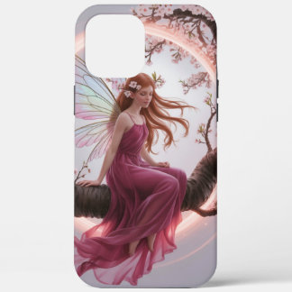 Hada mágica entre flores de cerezo – Ilustración d iPhone 12 Pro Max Hoesje