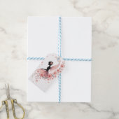 Hada Rosa con Flores de Sakura Cadeaulabel (Met Touw)