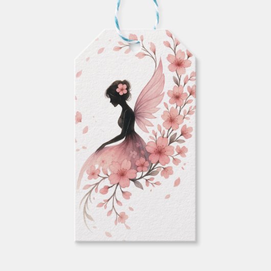 Hada Rosa con Flores de Sakura Cadeaulabel (Voorkant)
