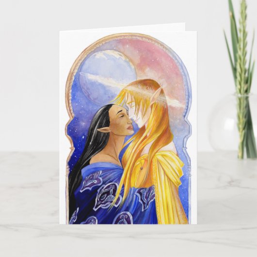 Hadara et la carte de voeux du Roi Blank de Sun (Devant)