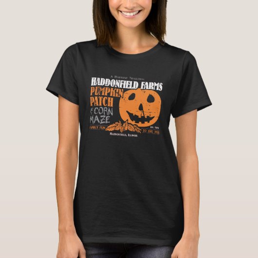 Haddonfield Farms Pumpkin Patch Forever October T-shirt (Voorkant)