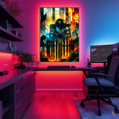 Hades - Kubistische minimalistische legende - God Poster