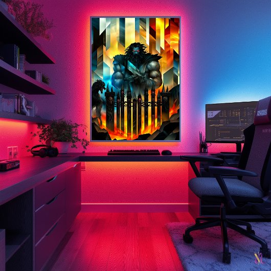 Hades - Kubistische minimalistische legende - God Poster