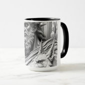 Hades Lord of the Underworld Antique Style Mug (Devant droit)