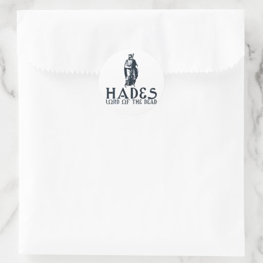 Hades Ronde Sticker (Tas)