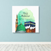 Hadj Mabrour, Heilige Ka'aba in Mekka, Saudi-Arabi Canvas Afdruk (Insitu (Houten vloer))