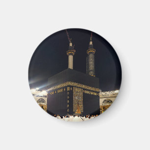 Hadj pelgrims in Fajr, Ka'aba, Mekka, Saoedi-Arabi Magneet