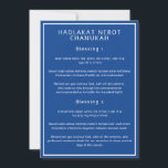 Hadlakat Nerot Chanukah Blue Hébreu Anglais Cartes<br><div class="desc">Ces cartes présentent les bénédictions de Hadlakat Nerot Chanukah, les trois bénédictions d'Hanoukka, écrites en hébreu, hébreu romanisé et anglais. Texte blanc sur un arrière - plan bleu foncé cravate les cartes au thème de la saison. Vous pouvez modifier le texte au besoin. Pour plus de fournitures Hanoukka utiles, visitez...</div>