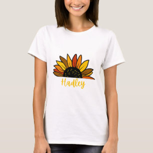 Hadley Gepersonaliseerde Naam Schattigee Herfst Zo T-shirt