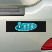 Hadouken Gamer Fightstick Bumpersticker (Op auto)