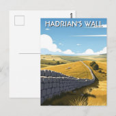Hadrian's Wall Travel Briefkaart (Voorkant / Achterkant)