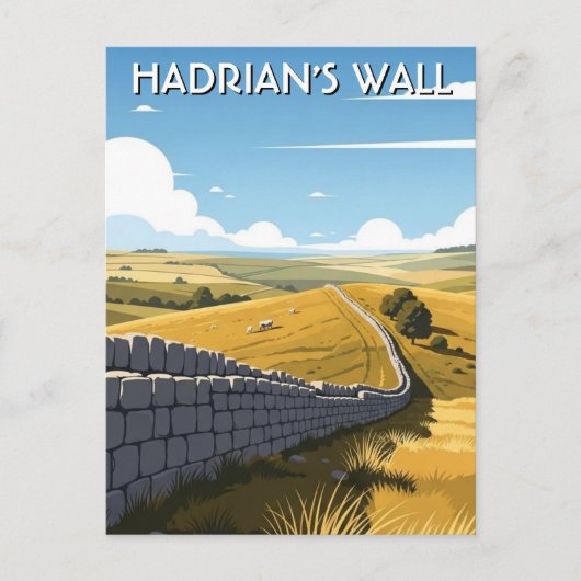 Hadrian's Wall Travel Briefkaart (Voorkant)