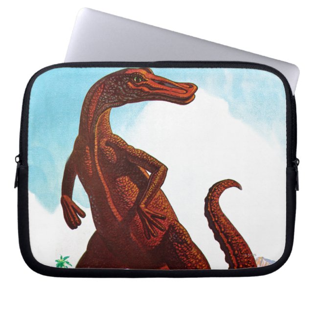 Hadrosaurus Dinosaur Laptop Sleeve (Voorkant)