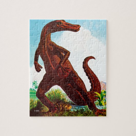 Hadrosaurus Dinosaur Legpuzzel (Verticaal)