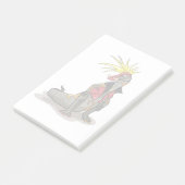 Hadrosaurus dinosaurus gekleed als een Punk. Post-it® Notes (Schuin)