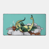 Hadrosaurus ontspannen in een jacuzzi. bureaumat (Voorkant)