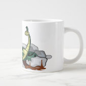 Hadrosaurus ontspannen in een jacuzzi. extra grote beker (Rechts)