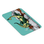 Hadrosaurus ontspannen in een jacuzzi. magneet (Rechterzijde)