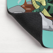 Hadrosaurus ontspannen in een jacuzzi. muismat (Hoek)