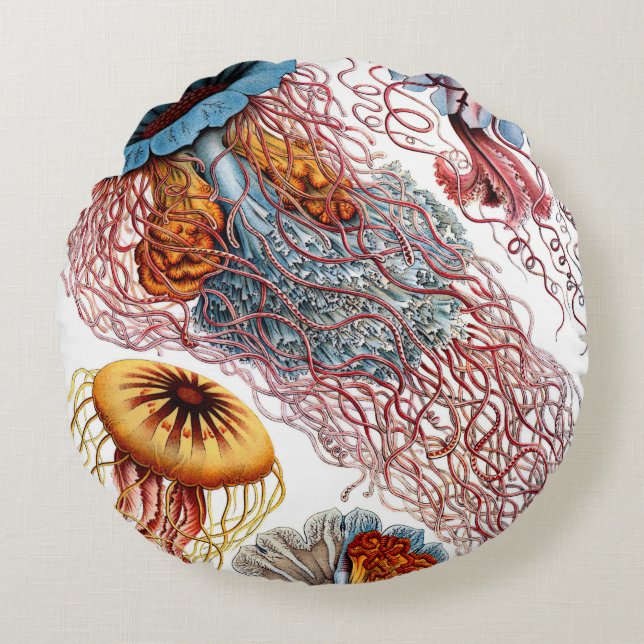 Haeckel Kwallen Kussens (Voorkant)