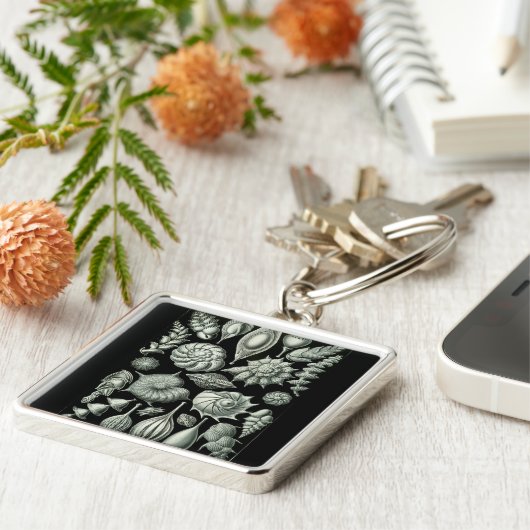 Haeckel Negative Sleutelhanger (Zijkant)