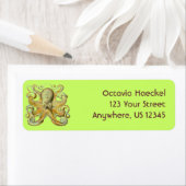 Haeckel Octopus Etiket (Insitu)