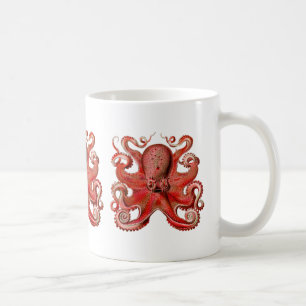 Haeckel Octopus Red Koffiemok