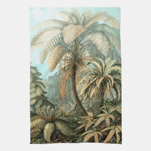 Haeckel Palm Trees Theedoek (Verticaal)
