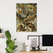 Haeckel Reptiles Poster (Thuiskantoor)