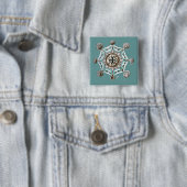 Haeckel Vierkante Button 5,1 Cm (In situ)