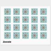 Haeckel Vierkante Sticker (Vel)