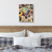 Haeckel Zee Anemone Ocean Life Natuur Kunst Schild Canvas Afdruk (Insitu (Slaapkamer))