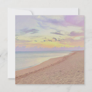 Haena, Hawaii Zonsopgang Plat Wenskaart Feestdagenkaart