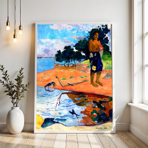 Haere Pape (1892) door Paul Gauguin Poster