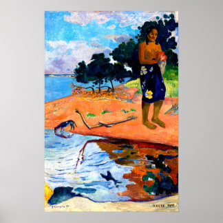 Haere Pape (1892) door Paul Gauguin Poster