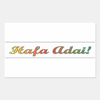 Hafa Adai-sticker Rechthoekige Sticker