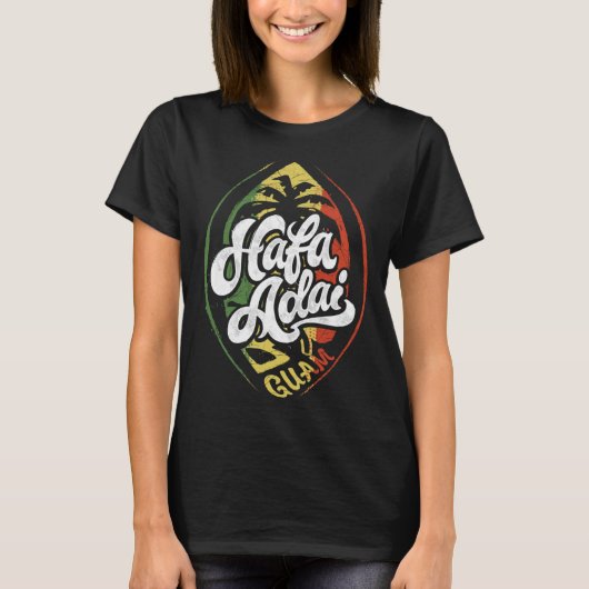 Hafa Adai T Shirt Guam Shirten voor Heren, Vrouwen (Voorkant)