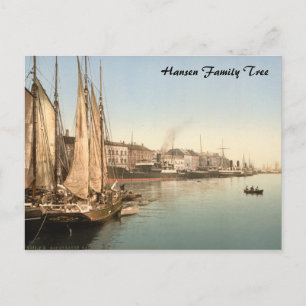 Hafenstraße in Kopenhagen Briefkaart