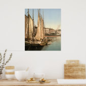 Hafenstraße Kopenhagen, Denemarken Poster (Keuken)