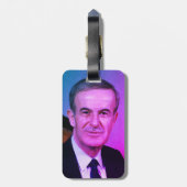 Hafez al-Assad, President van de Arabische Republi Bagagelabel (Achterkant verticaal)