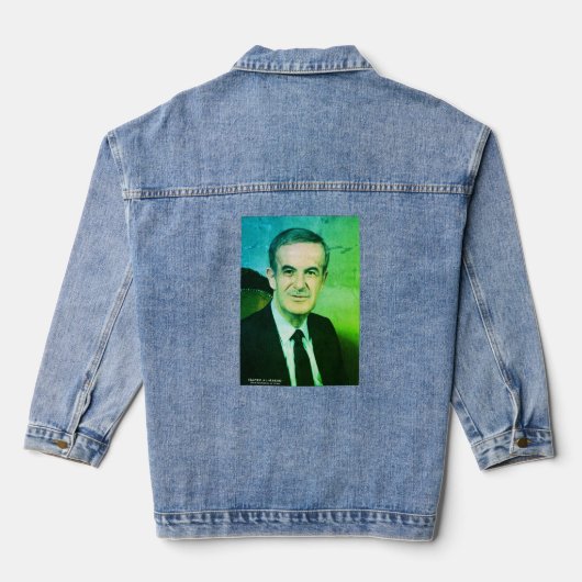 Hafez al-Assad, President van de Arabische Republi Denim Jacket (Achterkant)